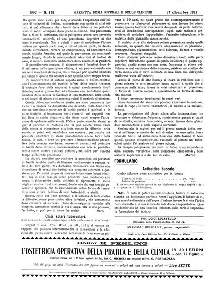 Gazzetta degli ospedali e delle cliniche