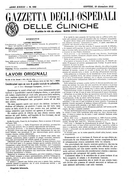 Gazzetta degli ospedali e delle cliniche