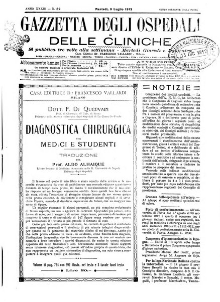 Gazzetta degli ospedali e delle cliniche