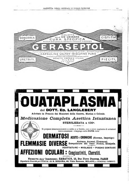 Gazzetta degli ospedali e delle cliniche