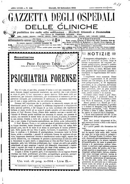 Gazzetta degli ospedali e delle cliniche