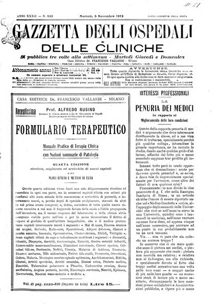 Gazzetta degli ospedali e delle cliniche