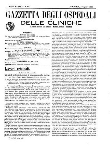 Gazzetta degli ospedali e delle cliniche