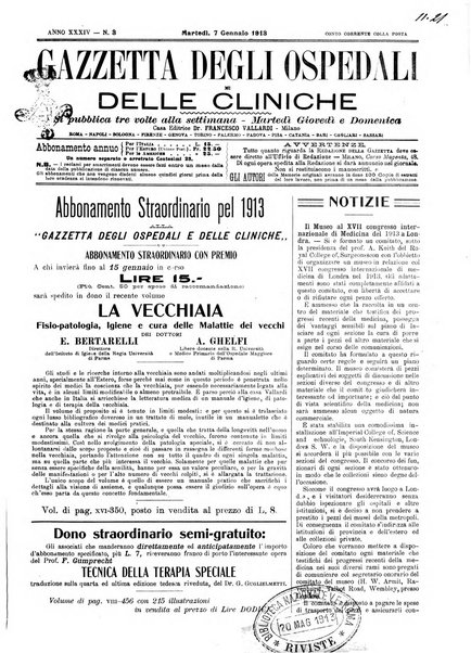 Gazzetta degli ospedali e delle cliniche