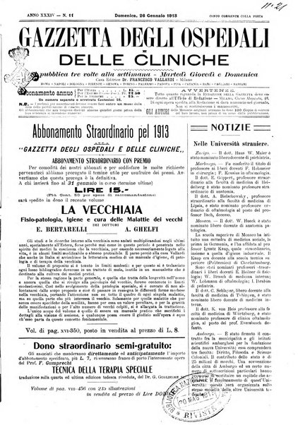 Gazzetta degli ospedali e delle cliniche