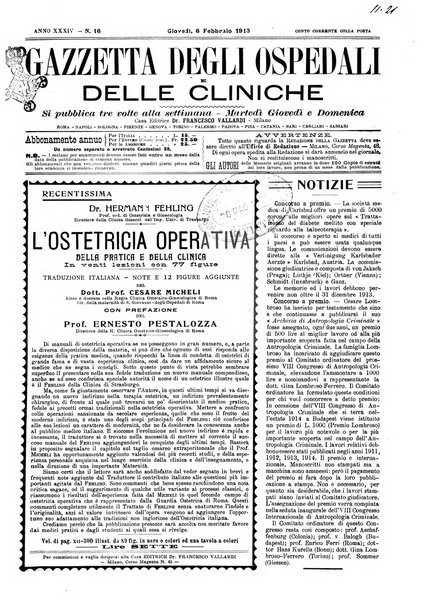 Gazzetta degli ospedali e delle cliniche