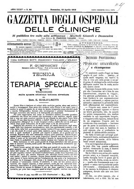 Gazzetta degli ospedali e delle cliniche