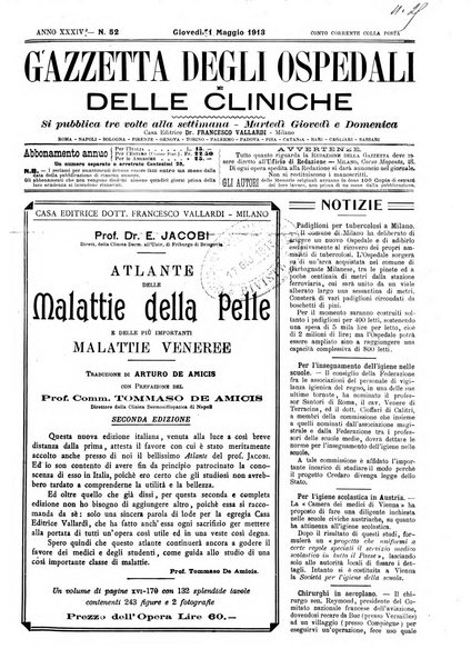 Gazzetta degli ospedali e delle cliniche