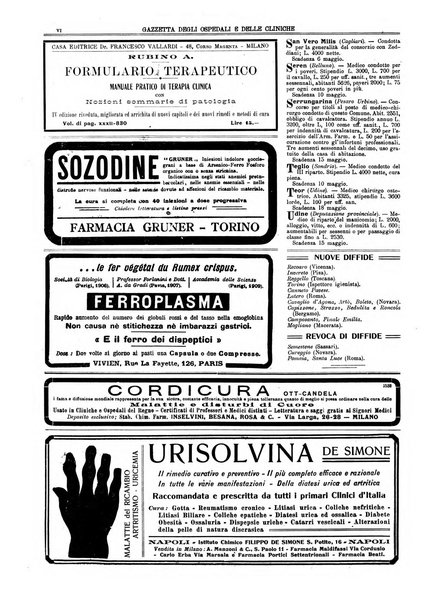 Gazzetta degli ospedali e delle cliniche