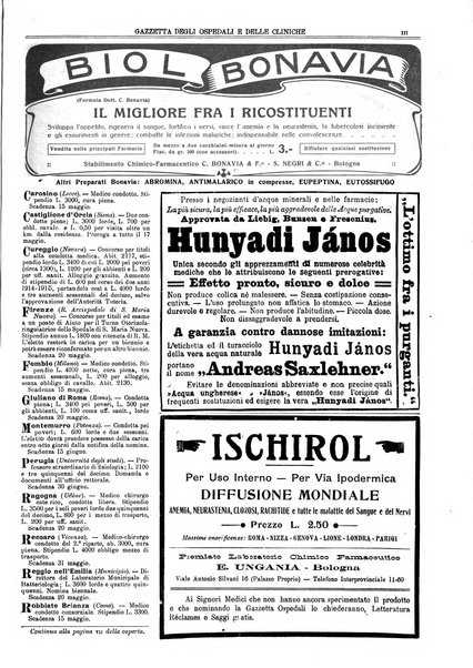 Gazzetta degli ospedali e delle cliniche