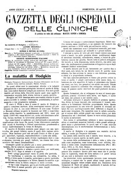 Gazzetta degli ospedali e delle cliniche