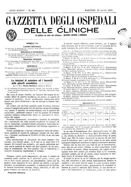 Gazzetta degli ospedali e delle cliniche