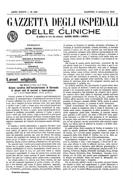 Gazzetta degli ospedali e delle cliniche