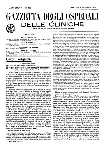 Gazzetta degli ospedali e delle cliniche