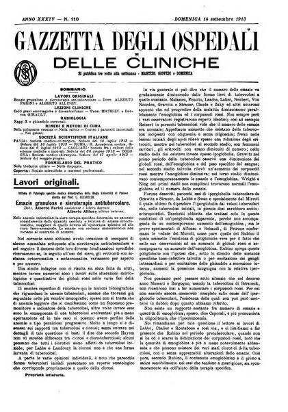 Gazzetta degli ospedali e delle cliniche