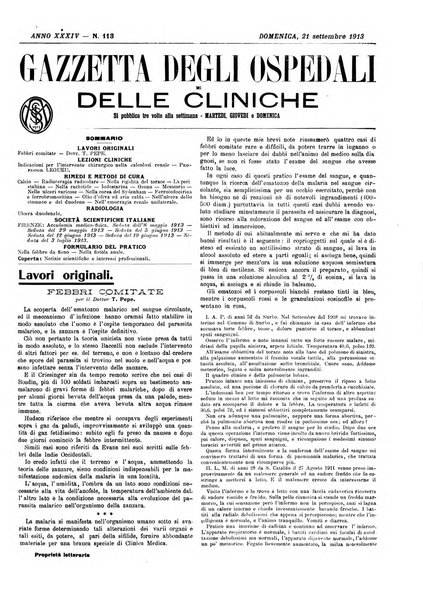 Gazzetta degli ospedali e delle cliniche