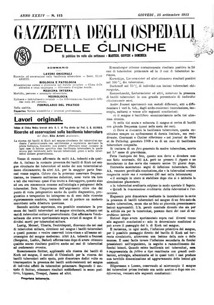 Gazzetta degli ospedali e delle cliniche