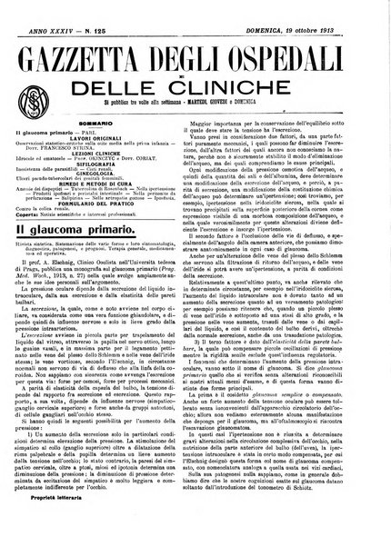 Gazzetta degli ospedali e delle cliniche