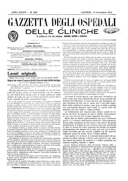 Gazzetta degli ospedali e delle cliniche