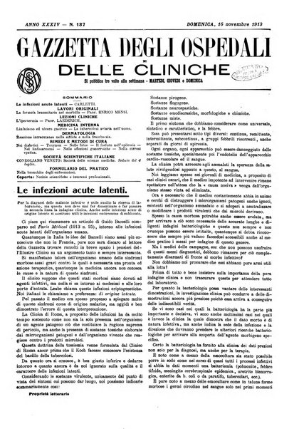 Gazzetta degli ospedali e delle cliniche