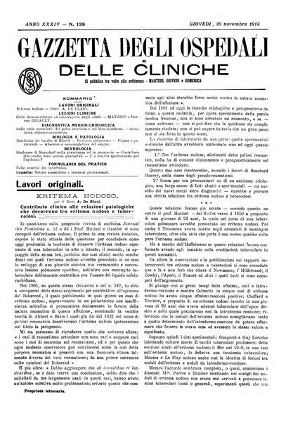 Gazzetta degli ospedali e delle cliniche