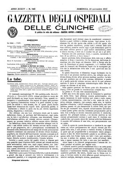 Gazzetta degli ospedali e delle cliniche