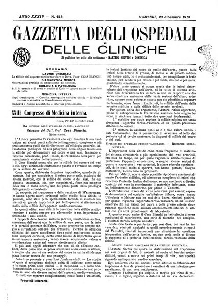 Gazzetta degli ospedali e delle cliniche