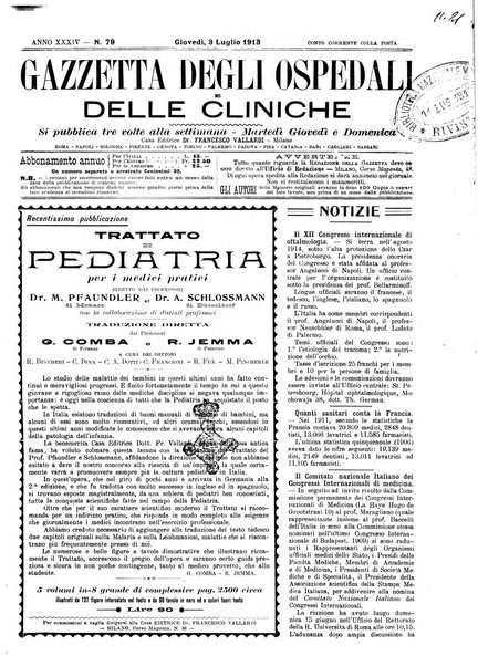 Gazzetta degli ospedali e delle cliniche