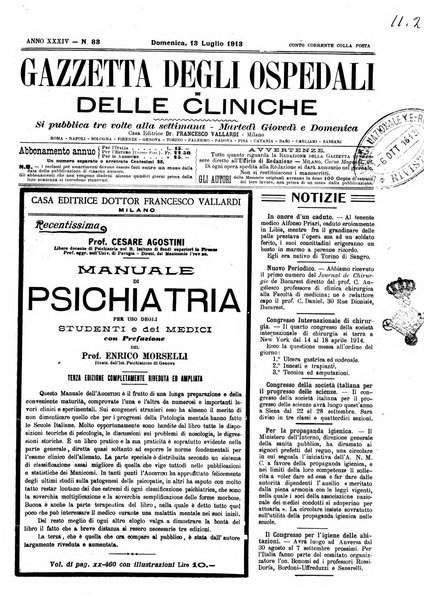 Gazzetta degli ospedali e delle cliniche