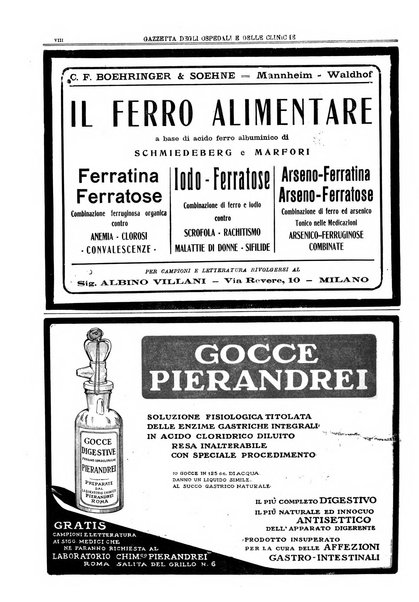 Gazzetta degli ospedali e delle cliniche