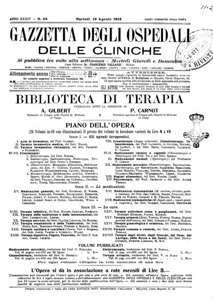 Gazzetta degli ospedali e delle cliniche