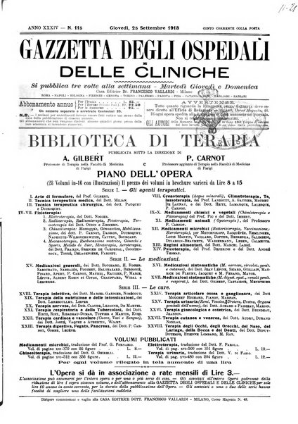 Gazzetta degli ospedali e delle cliniche