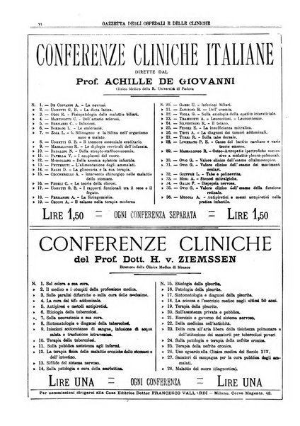 Gazzetta degli ospedali e delle cliniche