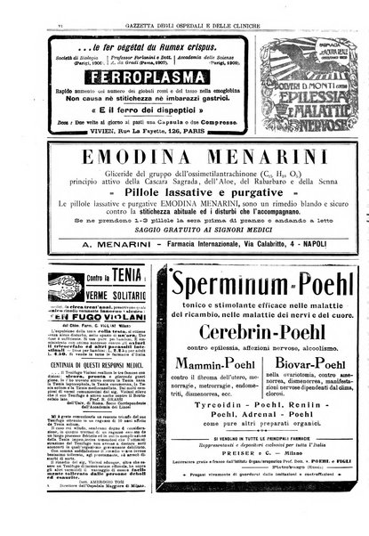 Gazzetta degli ospedali e delle cliniche