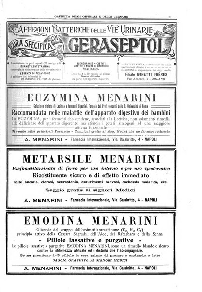 Gazzetta degli ospedali e delle cliniche