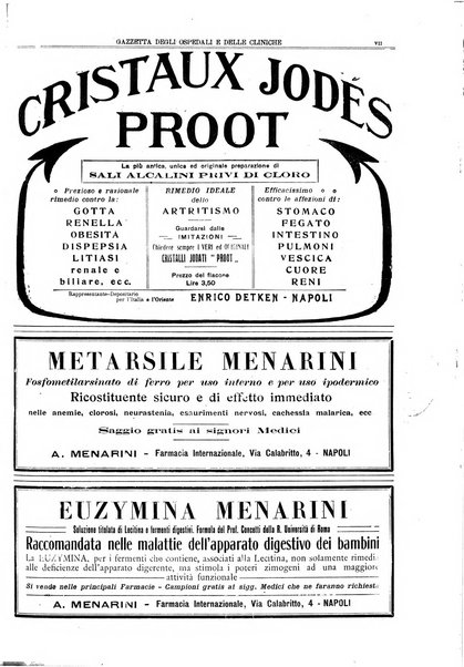 Gazzetta degli ospedali e delle cliniche