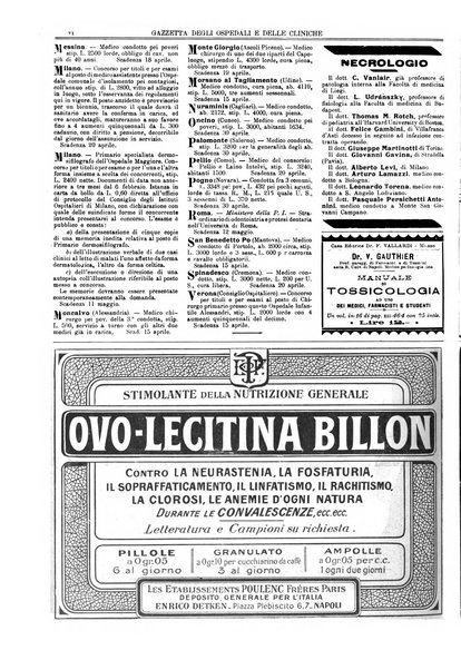 Gazzetta degli ospedali e delle cliniche