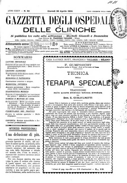 Gazzetta degli ospedali e delle cliniche