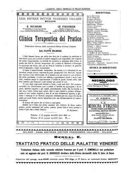 Gazzetta degli ospedali e delle cliniche