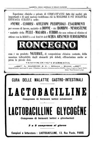 Gazzetta degli ospedali e delle cliniche