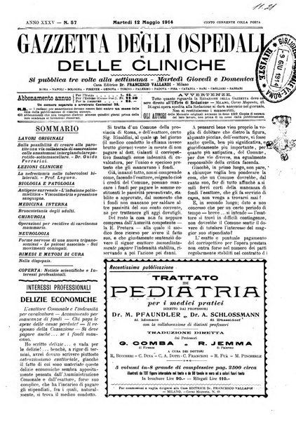 Gazzetta degli ospedali e delle cliniche