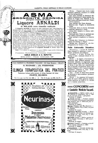 Gazzetta degli ospedali e delle cliniche