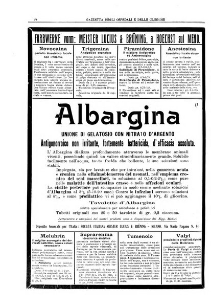 Gazzetta degli ospedali e delle cliniche