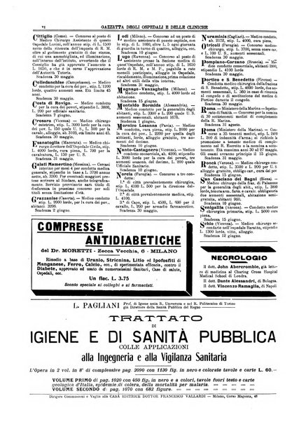 Gazzetta degli ospedali e delle cliniche