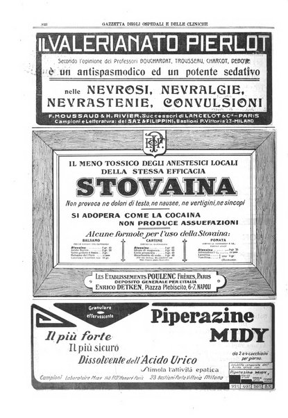 Gazzetta degli ospedali e delle cliniche