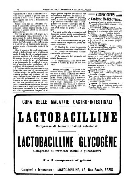 Gazzetta degli ospedali e delle cliniche