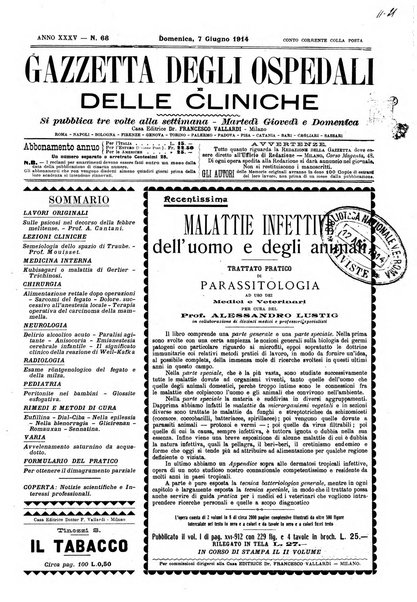 Gazzetta degli ospedali e delle cliniche