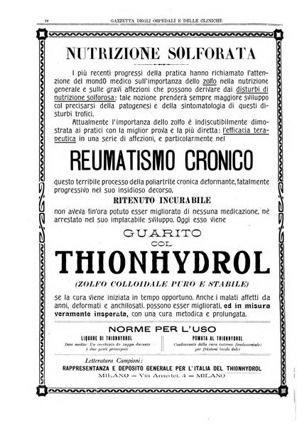 Gazzetta degli ospedali e delle cliniche