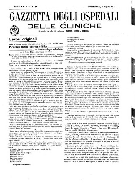 Gazzetta degli ospedali e delle cliniche