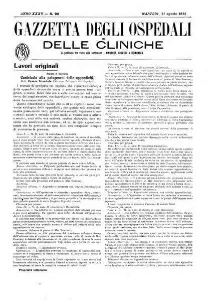 Gazzetta degli ospedali e delle cliniche